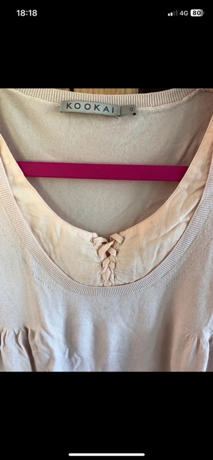 Pull fin rose pale Kookaï - photo numéro 2