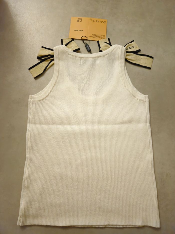 Débardeur Miu Miu noir blanc - photo numéro 6