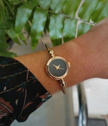 A22 bracelet montre doré or acier inoxydable