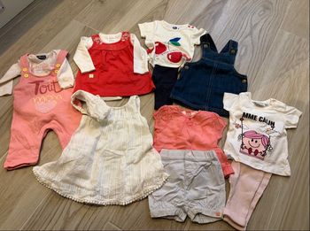 Lot vêtements fille - mots d'enfants -influx