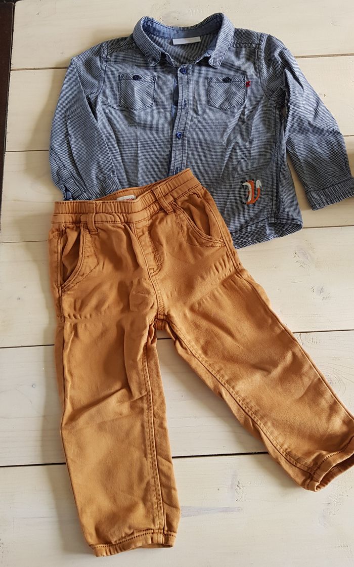 Ensemble chemise pantalon 18 mois