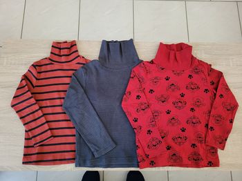 Lot de 3 sous-pulls garçon en 4 ans
