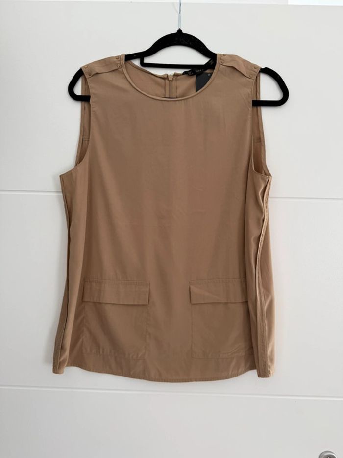Haut débardeur top t-shirt Zara cargo poches camisa Maglietta Chemise Camicetta camicia Camiseta