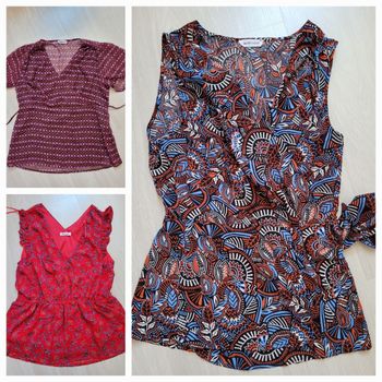 Lot 3 blouses cache cache 38 neuves