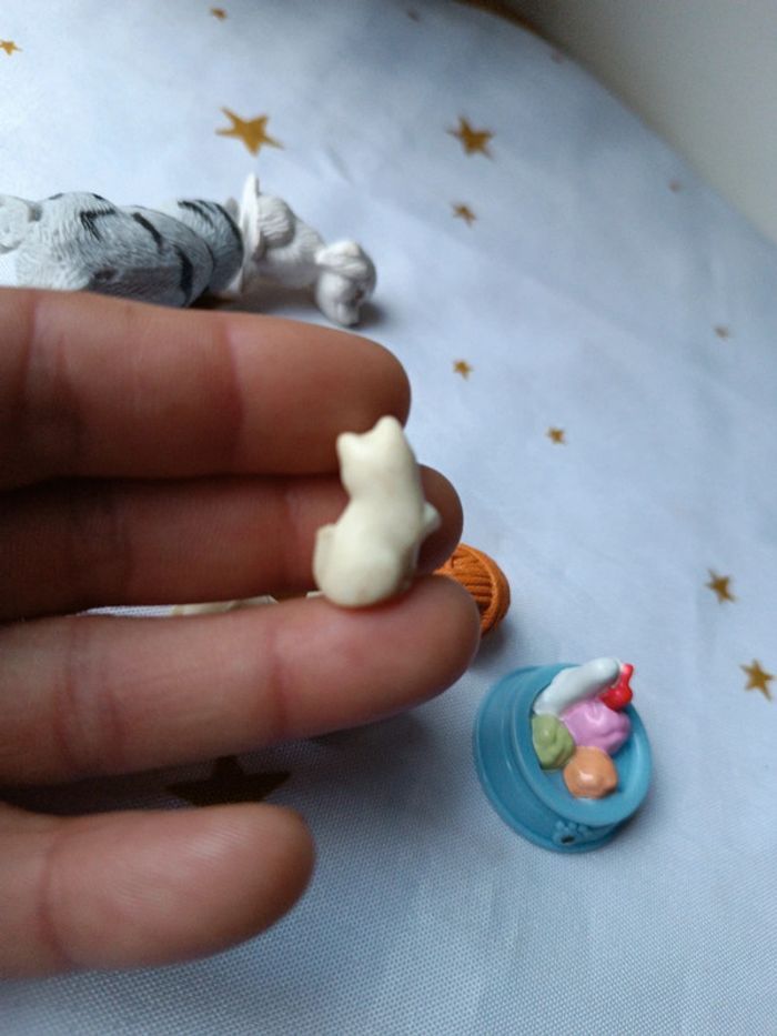 Animaux animal pet cat kitten Kitty pocket chat chien dog mattel kinder puppies blanc gris - photo numéro 14