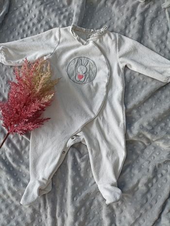 Pyjama en velours avec petit col