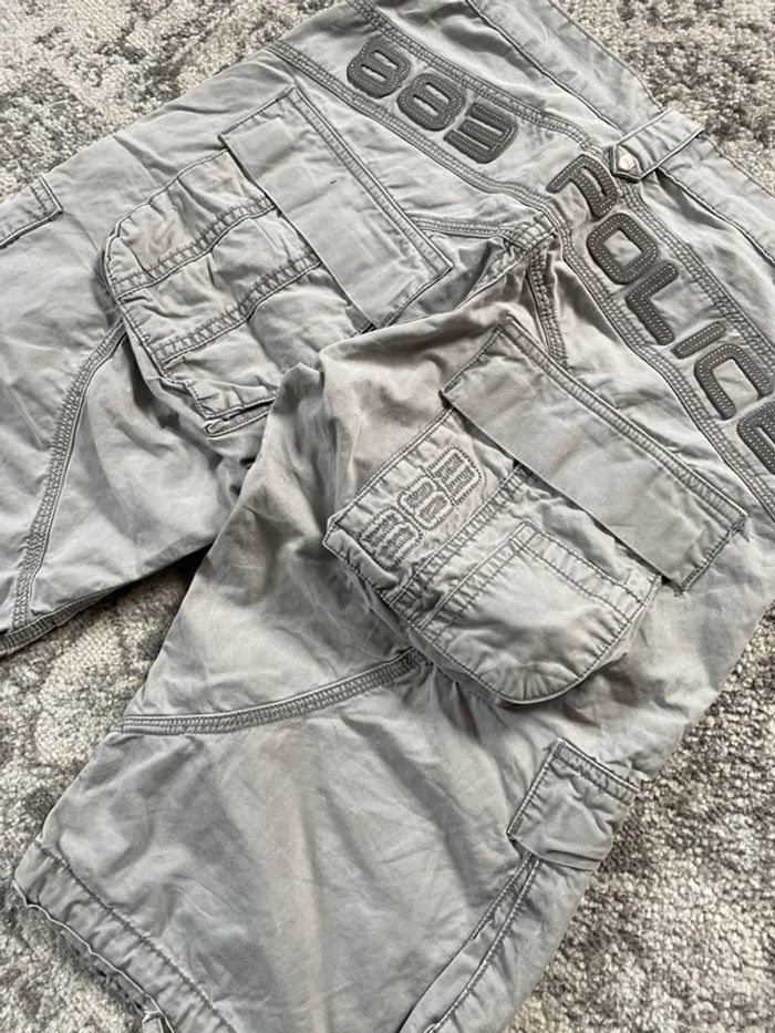 Jort baggy large 883 police taille 30US cargo hip-hop streetwear y2k skater brodé - photo numéro 9
