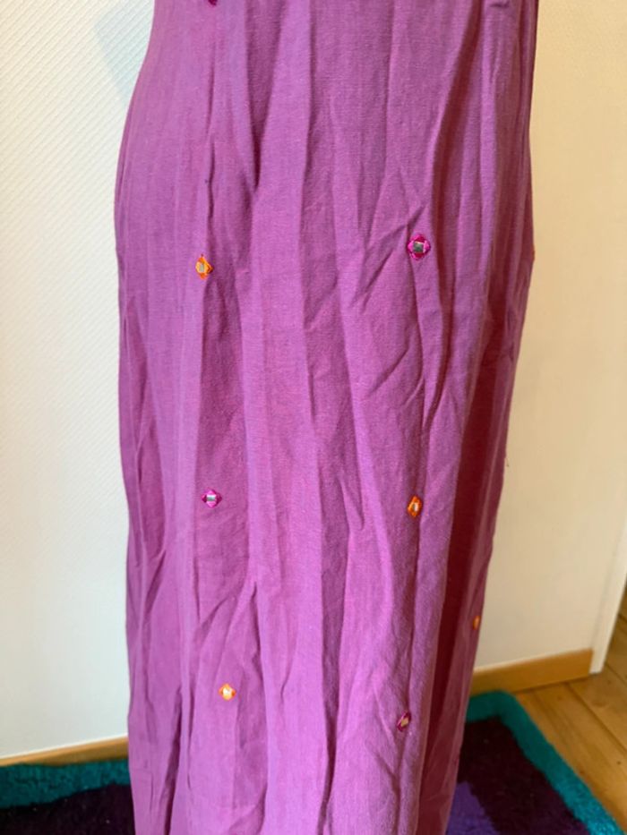 Robe vintage violette en bon état taille 38 - photo numéro 4