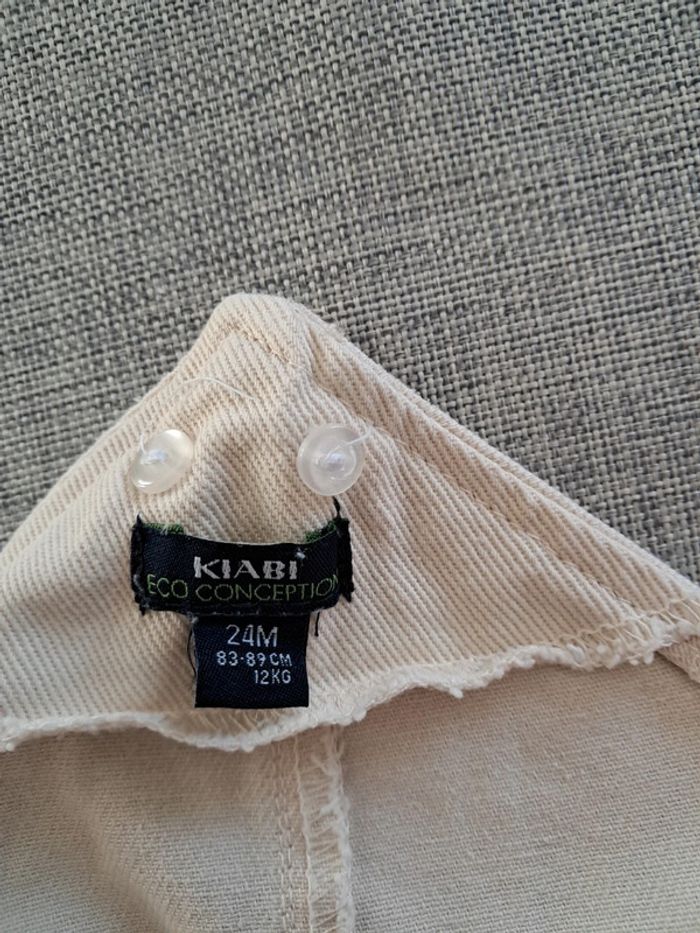 Salopette short en jean's - 24 mois - Kiabi - photo numéro 3