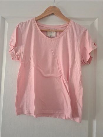 T-shirt uni rose taille 36