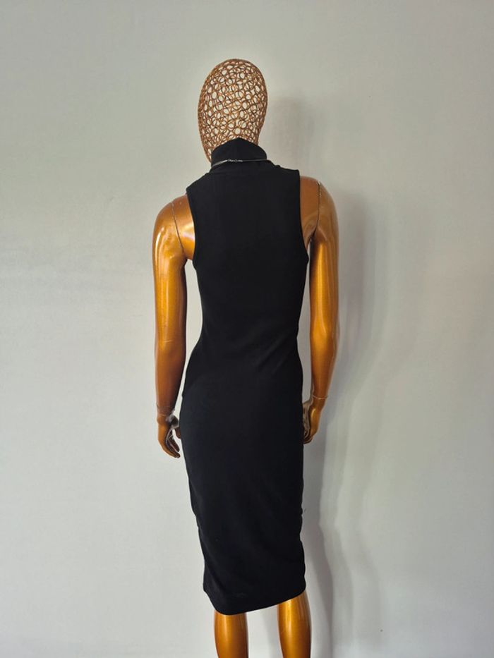 Robe Longue Noire Col Roulé Femme Taille XL/42 - photo numéro 2