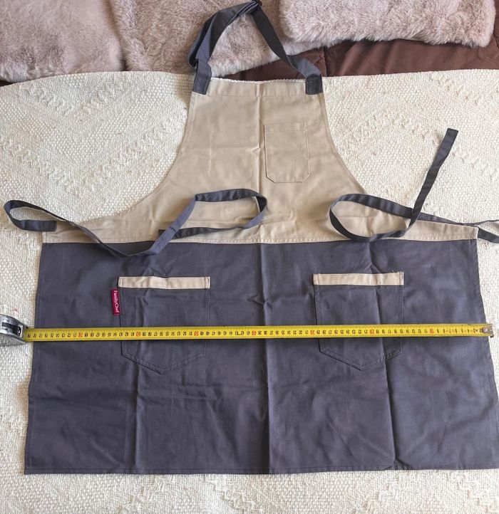 Lot 2 Tabliers Chasubles Gris. Neufs - photo numéro 6