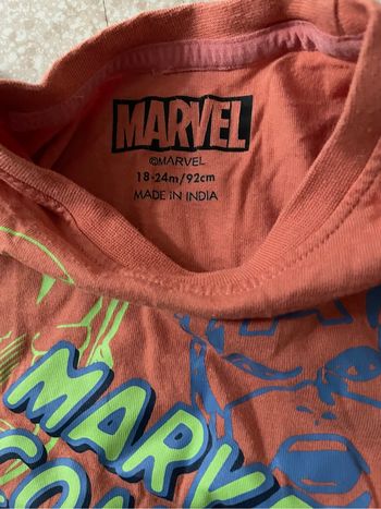 TEE shirt  Marvel  18/24 mois