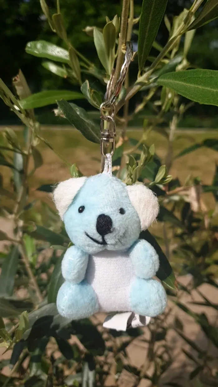 Porte-clés koala bleu