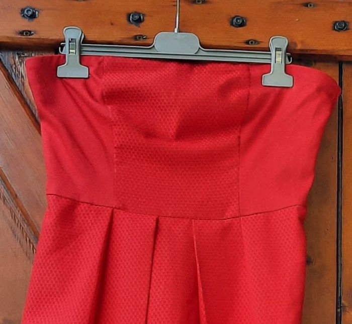 Robe bustier rouge Naf Naf, taille 38 - photo numéro 2