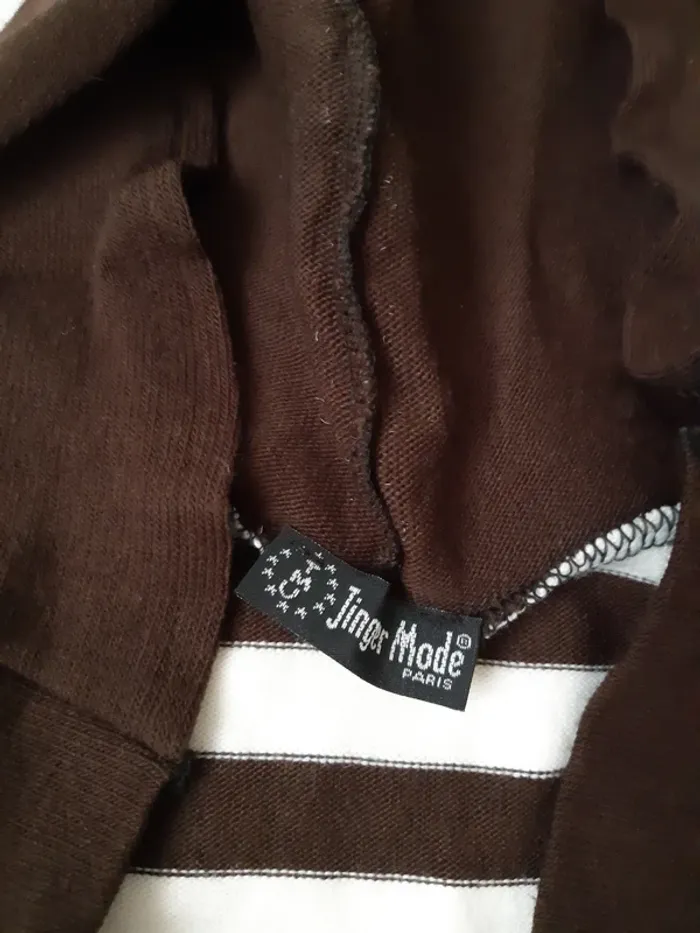Pull rayé à capuche Jinger Mode - photo numéro 7