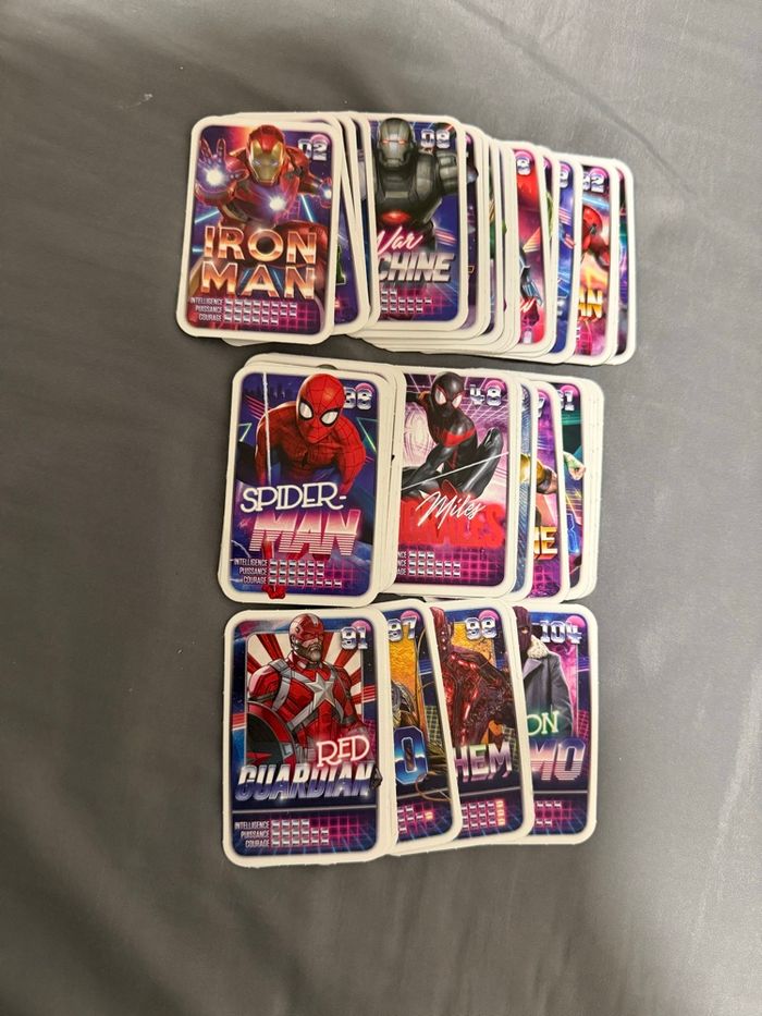 Lot de cartes Marvel - photo numéro 1
