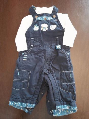 Salopette chaude et sous-pull body 6mois