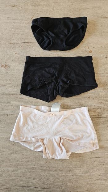 Lot de 2 shorty et 1 culotte H&M, 10/12 ans