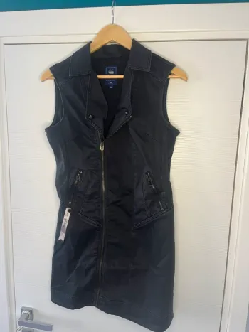 🔹 Robe En Jeans Noire Sans Manches – G-Star 🔹