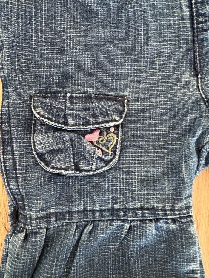 Pantalon jean brodé baby wapi taille 6 mois 67 cm - photo numéro 4