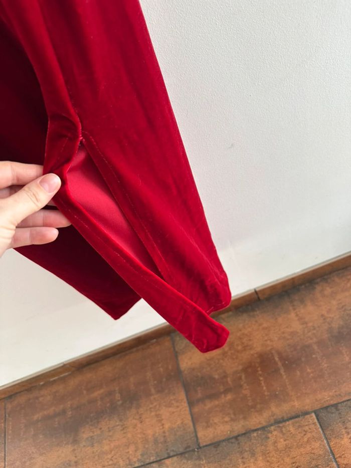 Robe rouge en velour et paillette lissa Paris - photo numéro 5