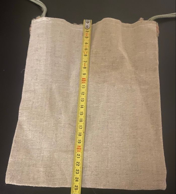 Pochette en jute beige et multicolore - photo numéro 4