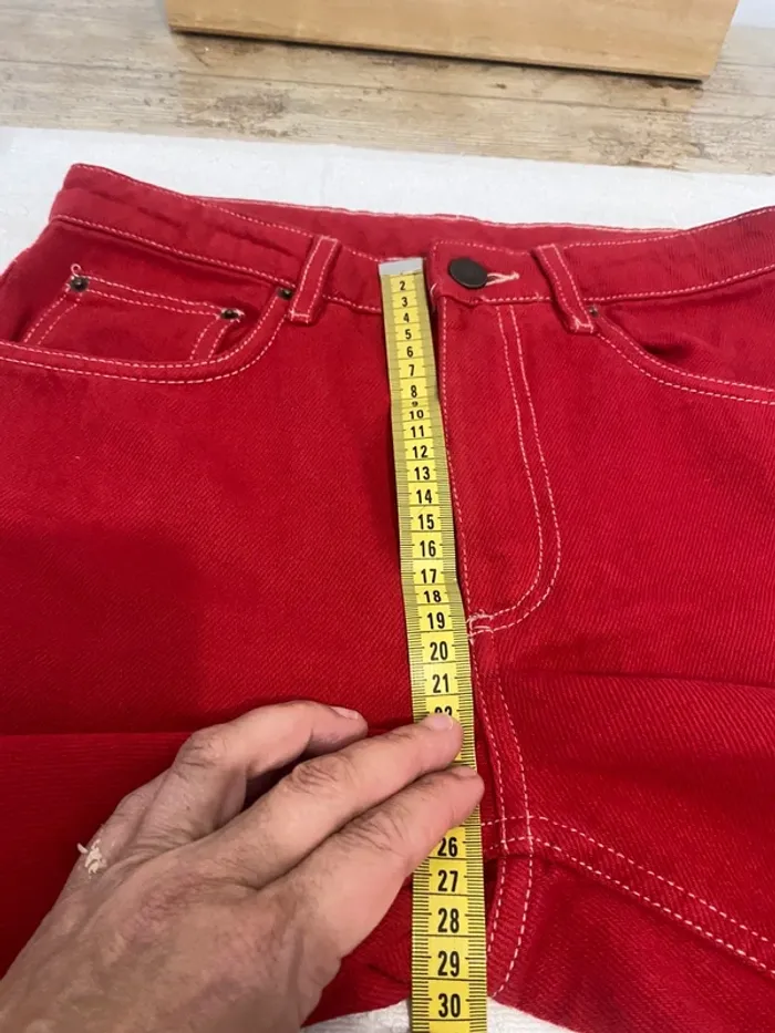 Jeans American vintage rouge - photo numéro 9