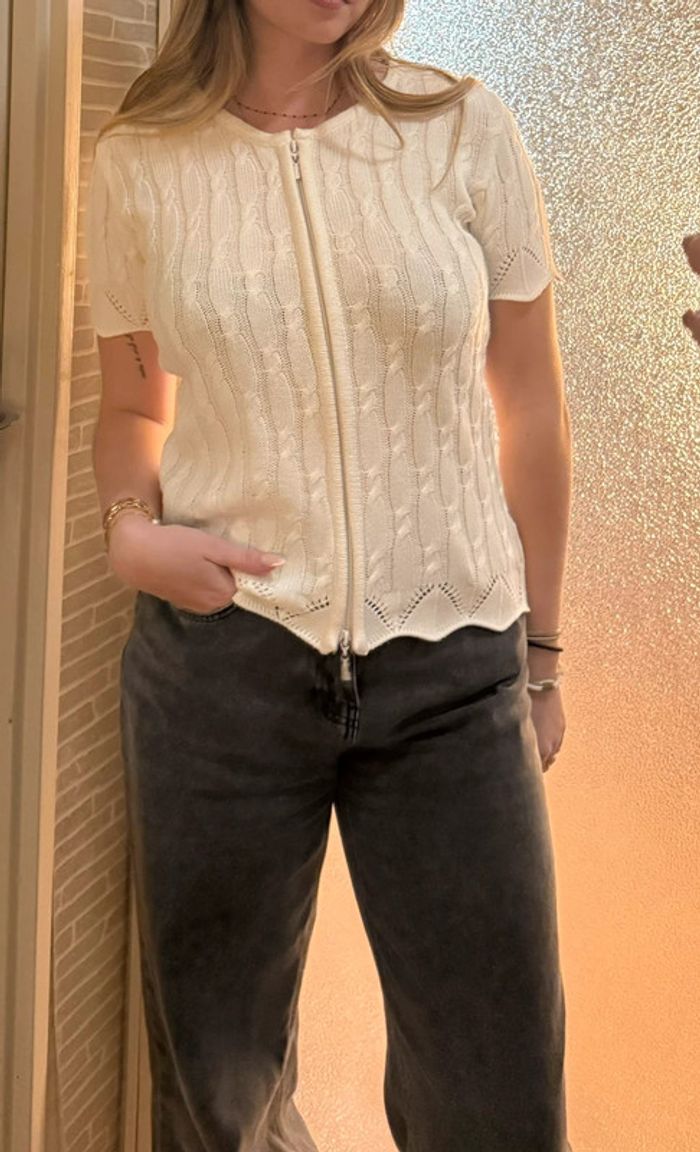 Gilet Blanche porte blanc - photo numéro 5