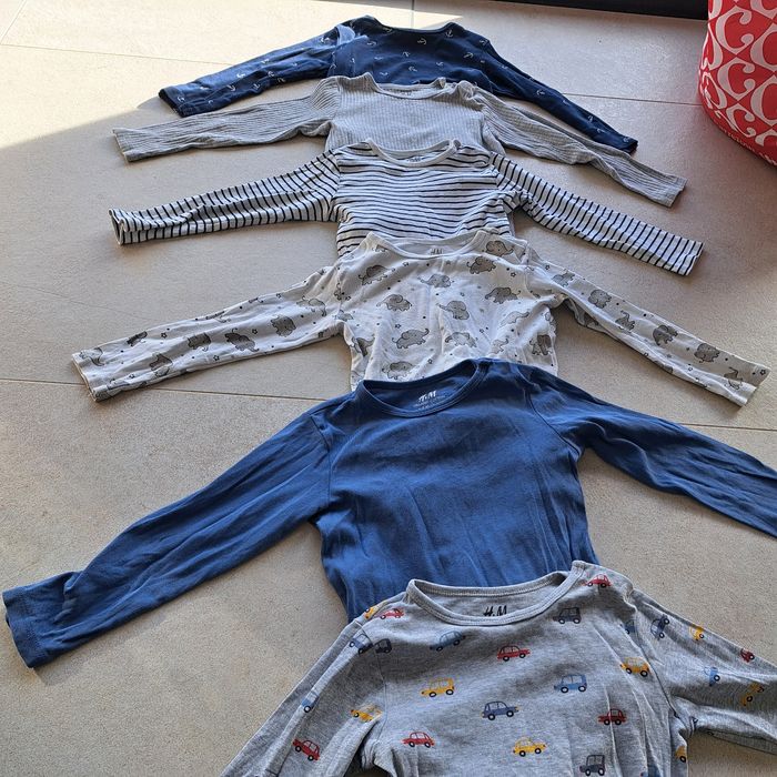 Lot de 6 bodys, 2-3ans H&M
