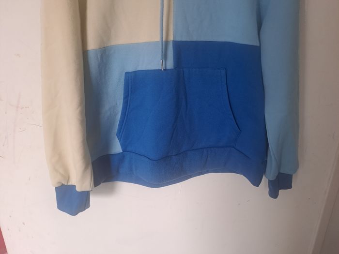 Sweat à capuche beige bleu Shein Taille S - photo numéro 4