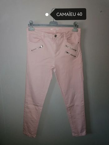 Pantalon rose Camaïeu 40