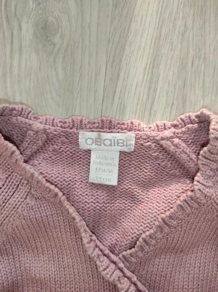 Gilet cache-coeur fille 12 mois - photo numéro 3