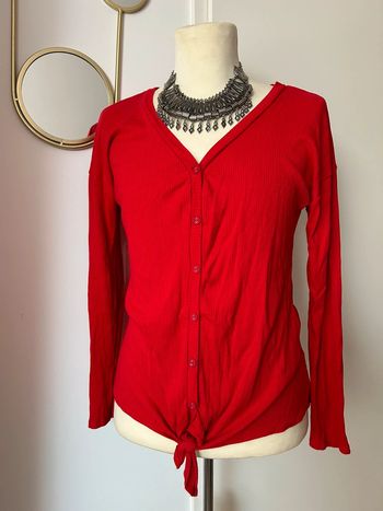 Chemise en jersey de coton côtelée Kiabi t38/40 curvy