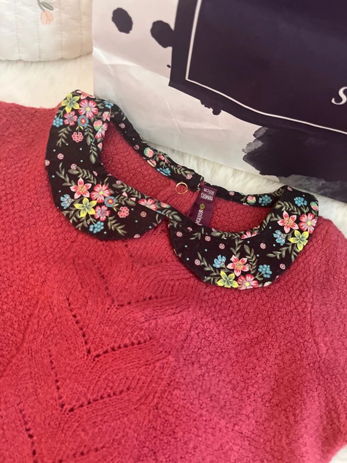 Pull + legging polaire noir et rose - photo numéro 4