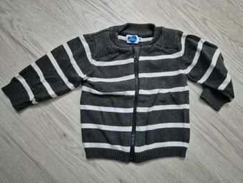 Gilet en laine marinière