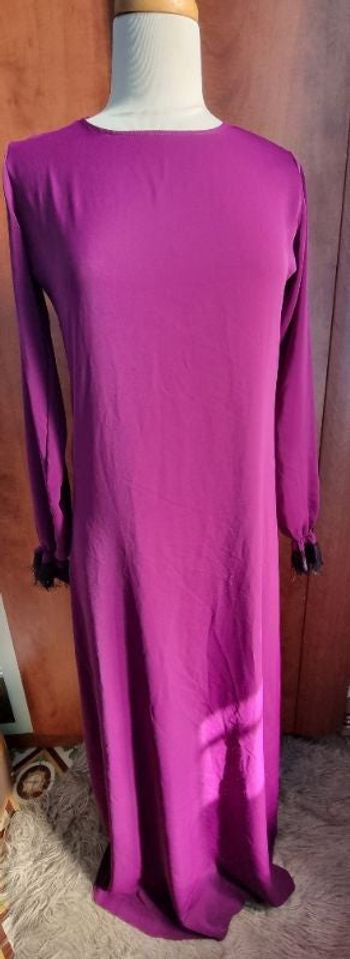 Robe violet manches longues 44