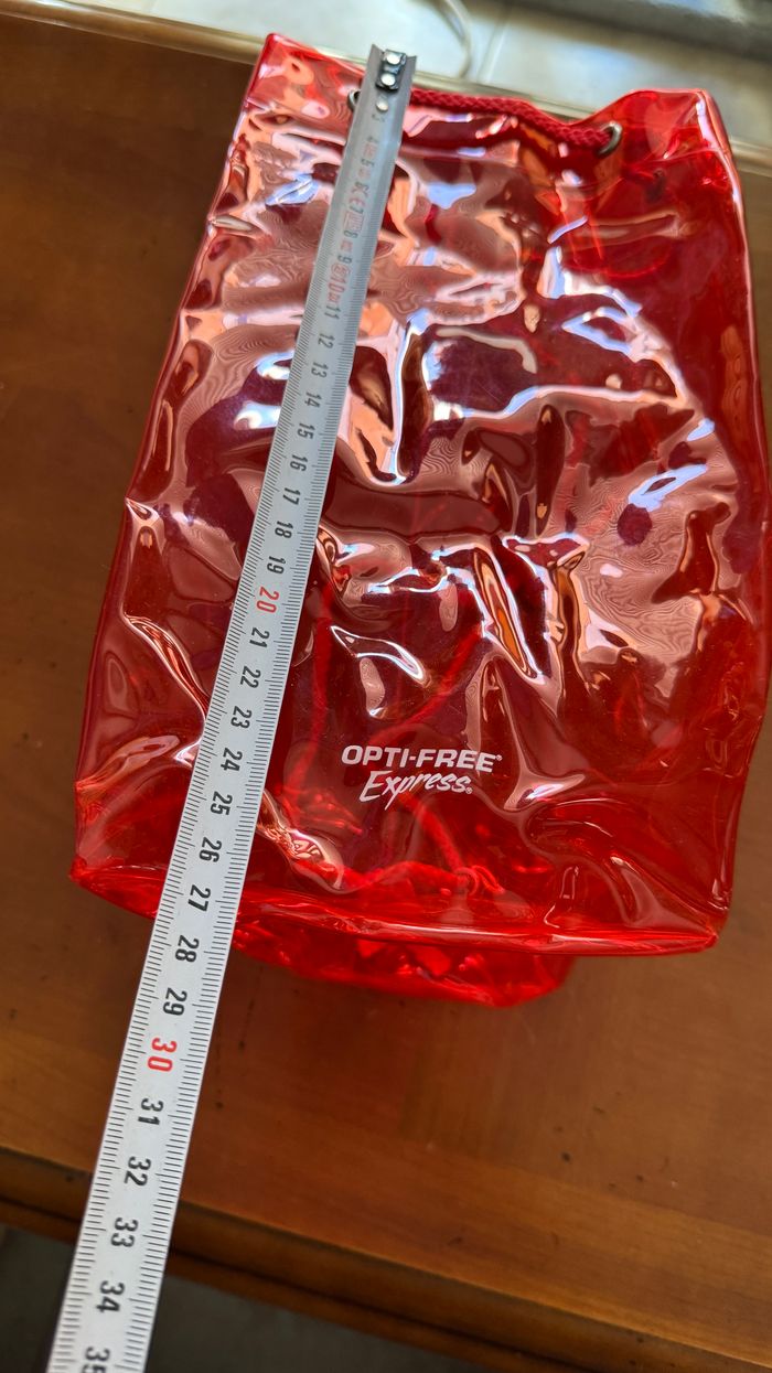 Sac transparent rouge - photo numéro 3