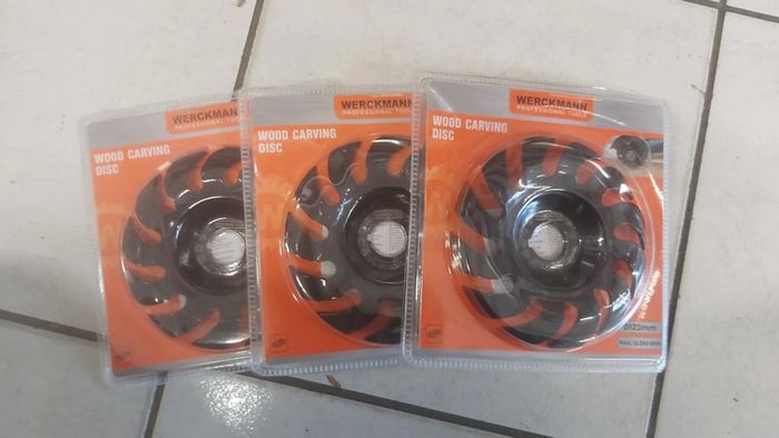 Lot de 3 Disques de Sculpture sur Bois pour Meuleuse 125mm