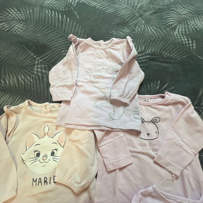 Lots de 5 t-shirt bébé filles - photo numéro 2