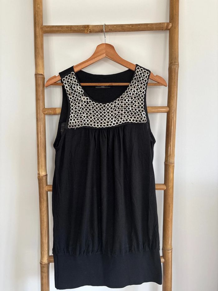 Robe noire bohème chic décontractée chic
