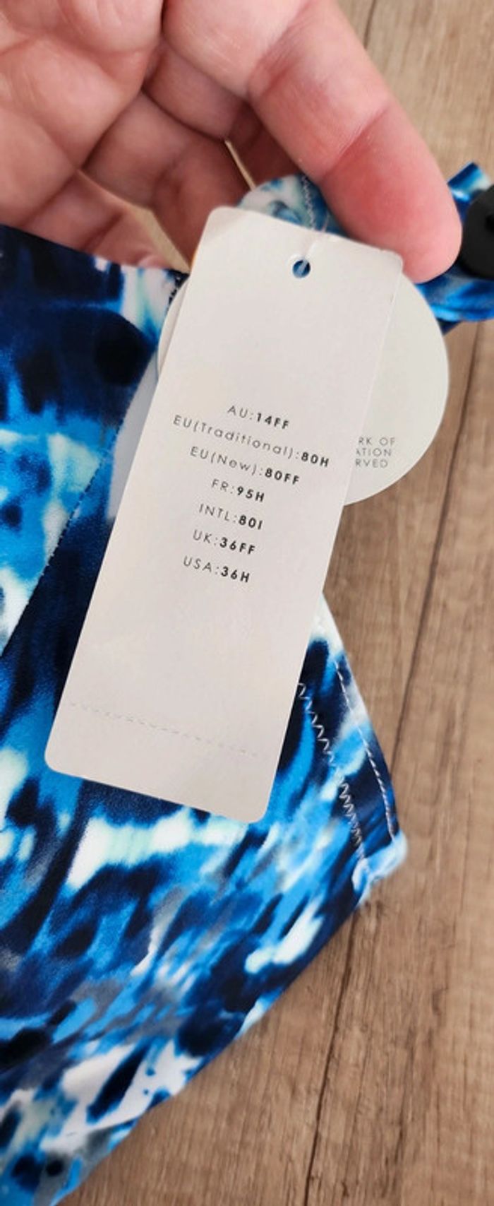 Maillot de bain motif bleu taille 95H / bas XL Parfait - photo numéro 6