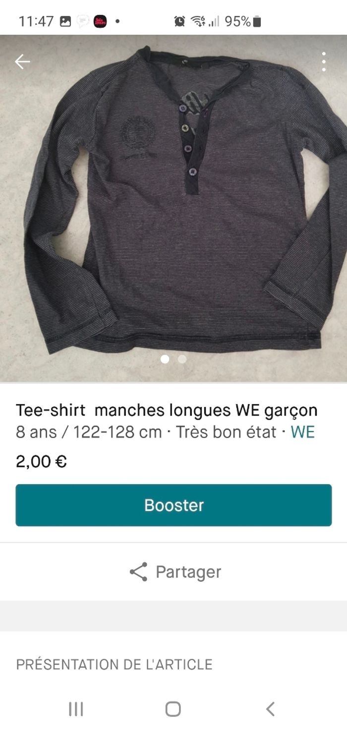 Tee shirt manches longue WE