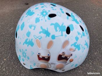 Casque vélo pour enfant Lapins Crétins