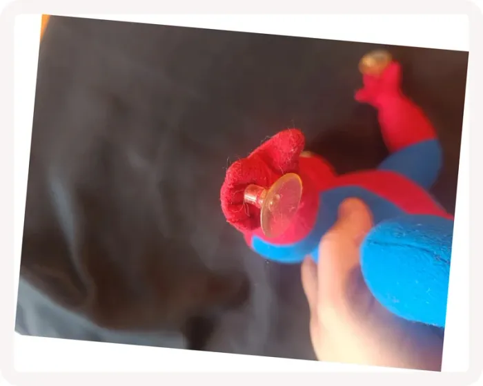 Peluche a ventouse spiderman vintage - photo numéro 4