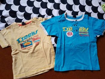 Lot de 2 tee shirts estivaux creeks garçon 3ans colorés