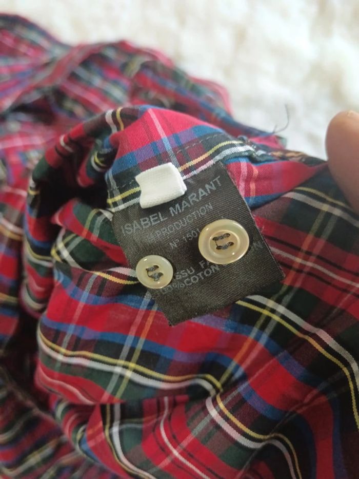 Chemise à carreaux  tartan Isabel Marant t.36 - photo numéro 7