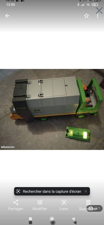 Camion poubelle playmobil