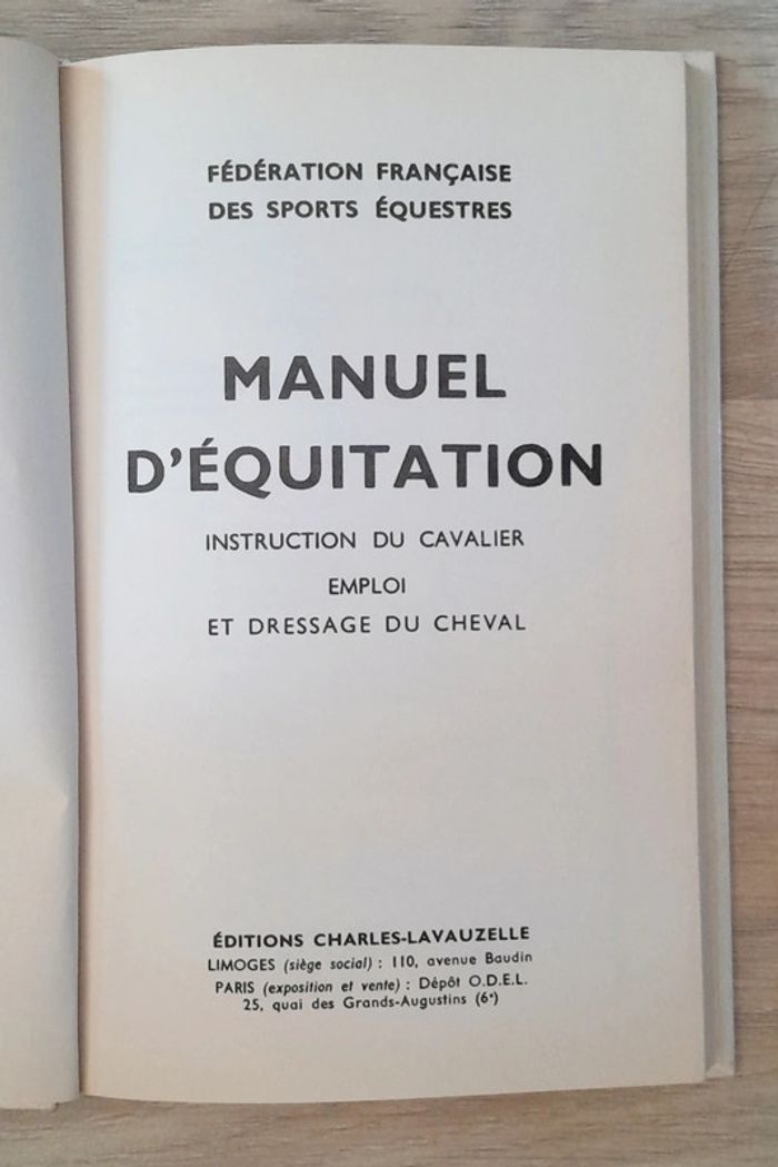 Manuel d'équitation instruction du cavalier emploi et dressage du cheval - photo numéro 5