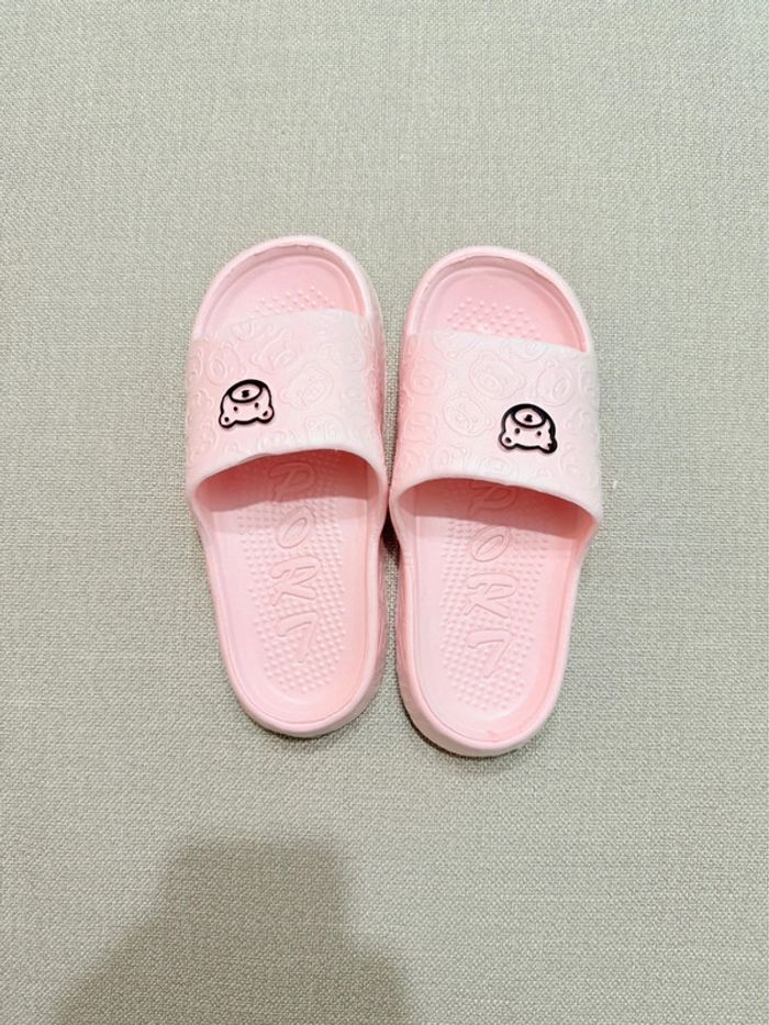 Claquettes mignonnes roses pastel - photo numéro 2